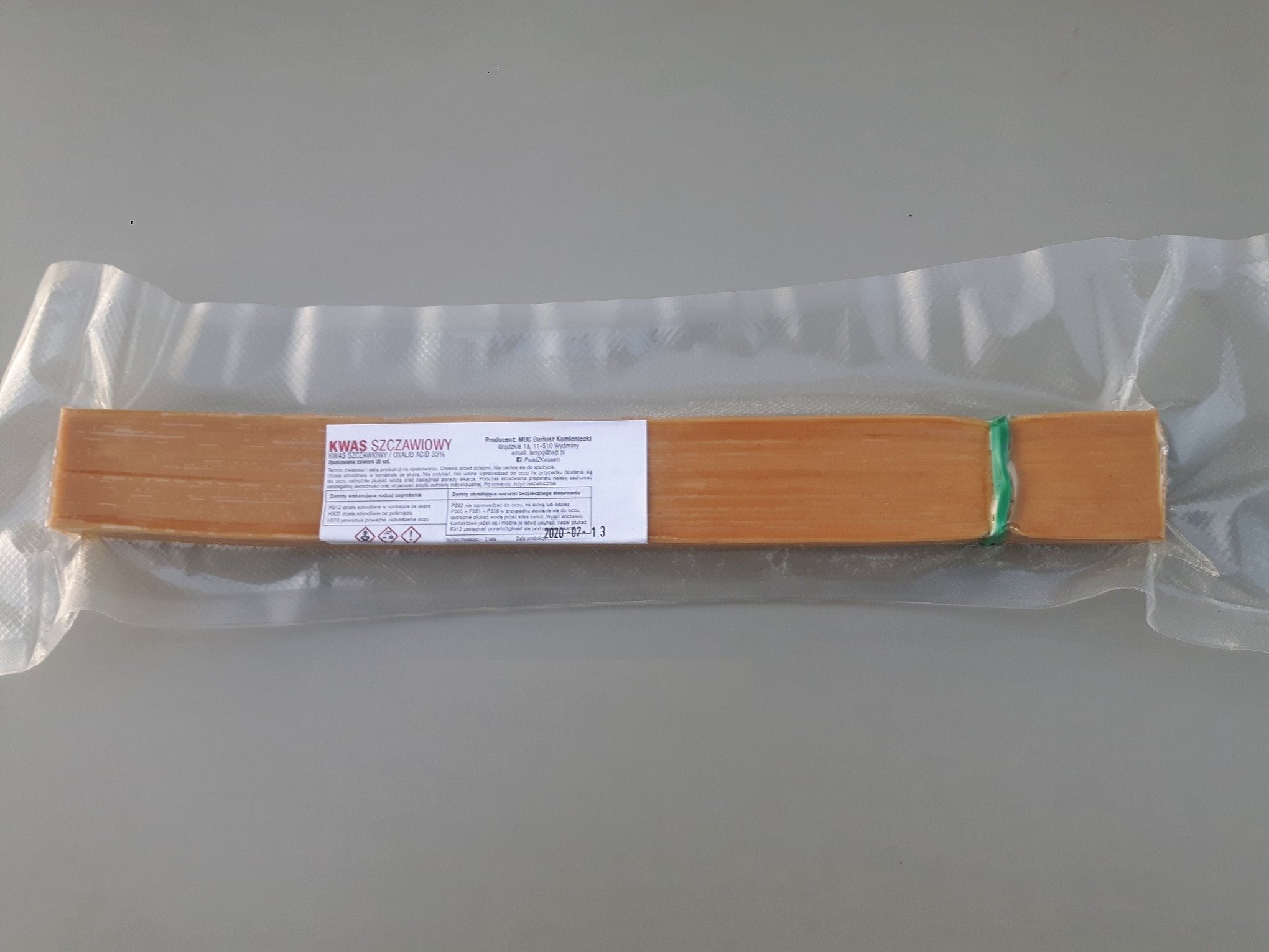 Paski z kwasem szczawiowym